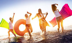 people on beach